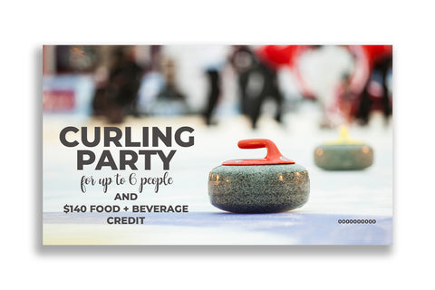 Curling Party for Up to 6 People + $140 Food/Drink Credit