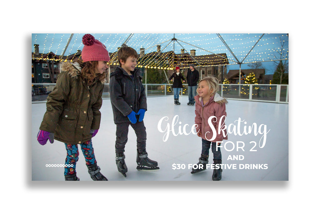 Glice Skating for 2 + $30 Credit for Festive Drinks