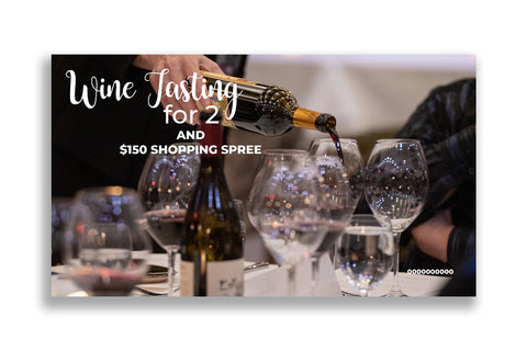Wine Tasting for 2 + $150 Credit for Shopping Spree